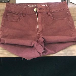 American eagle hi rise shorts